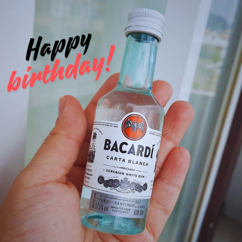 Bacardi 3 Mini Botellas 50 Ml. Puerto Rico