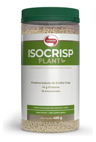 Isocrisp Plant Vitafor 450g Sabor Sem sabor