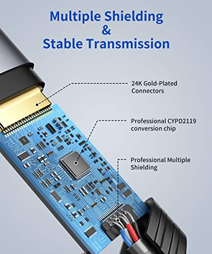 Adaptador Jaux Usb Tipo C A Displayport 4k @60hz, C A Pantal