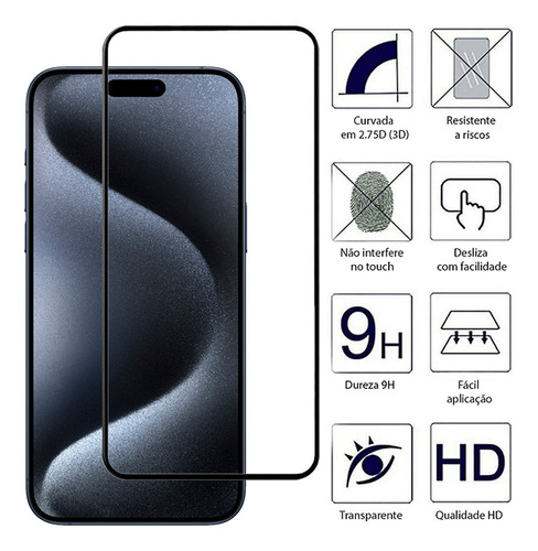 Capa Case + Película Para iPhone 16 16 Pro 16 Plus E Max