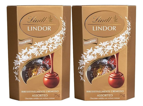 Kit Com 2un Chocolate Lindt Lindor Sortido 75g
