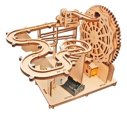 Diy Marble Run Eléctrico 3d Rompecabezas De Madera Juego De