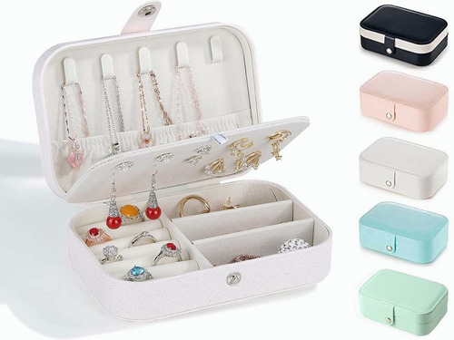 Organizador Joyas Estuche Joyero Aretes Anillos Viaje