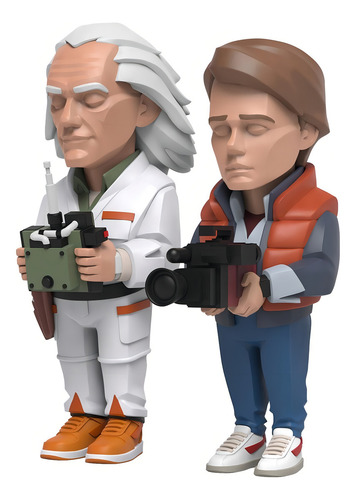 Mighty Jaxx: Volver Al Futuro - Set Doc Brown Y Marty Mcfly