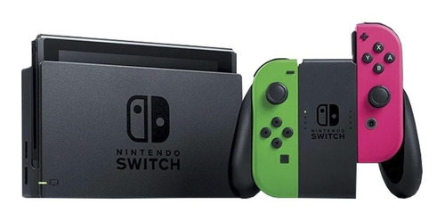 Nintendo Switch 32GB Splatoon 2 Edition color  verde neón, rosa neón y negro