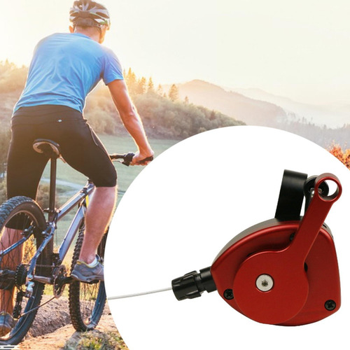 Accesorio De Cambio De Palanca Para Bicicletas Rojo Negro