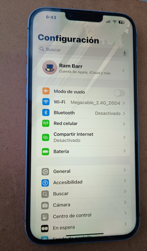 Apple Iphone 14 Plus (128 Gb) - Azul E Sim Detalle Mancha Azul Claro (Usado)
