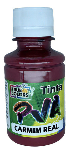 Tinta Pva Fosca Cores True Colors 100ml Cor Carmim Real