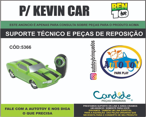 Kevin Car 5366 - Ben 10 - Consulta Para Peças