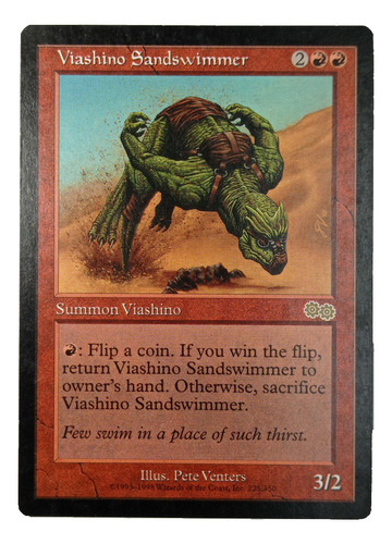 Carta Magic Viashino Sandswimmer [urza's Saga] Mtg