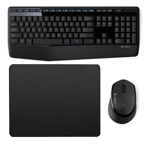 Combo Inalámbrico Logitech Mk345 + Pad Mouse Small (25x21cm)