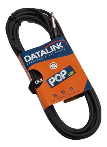 Cabo Konect P10 P10 Injetado Para Guitarra Datalink 3 Mts.