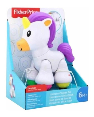 Imagen 3 de 3 de Unicornio Click Clack Fisher Price