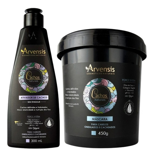 Kit Arvensis Ondulados Ativador 300ml + Máscara 450g