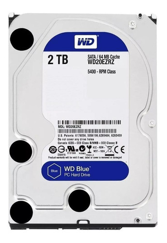 Disco duro interno Western Digital  WD20EZRZ 2TB azul