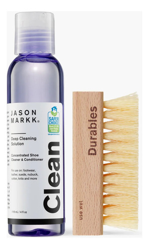 Kit Esencial Jason Markk 1 Solución De Limpieza + 1 Cepillo