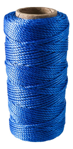 Hilo Para Albañil De Polipropileno Cal. 18 Azul Med 100m