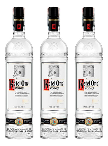 Pack De 3 Vodka Ketel One 750ml