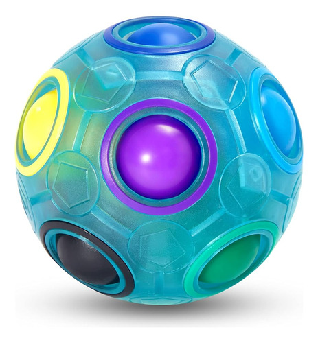 Vdealen Magic Rainbow Puzzle Ball- Fidget Ball Puzzle Game- 