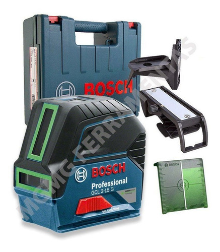 Imagem 9 de 9 de Nivel A Laser Linha E Ponto Gcl 2-15 G Potencia Verde Bosch