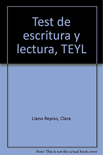 Libro Teyl Test De Escritura Y Lectura De Encarna Pérez Pére