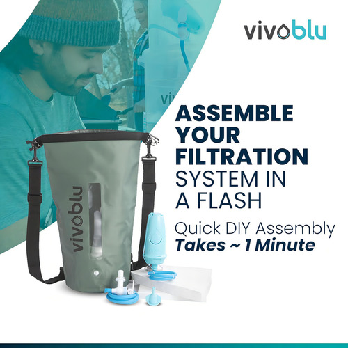 Vivoblu Freedom Bundle: Vivoblu Core Family Filter And Water Bladder With Filter Combo- Filtro De Agua Por Gravedad Para Purificación De Emergencia: Mejora Tus Artículos De Preparación Para