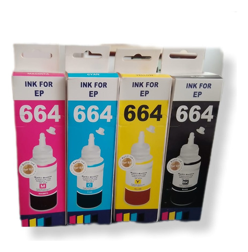 Tintas Genéricas 664 Negra Y Color L220 L210 L200 L355 L555 