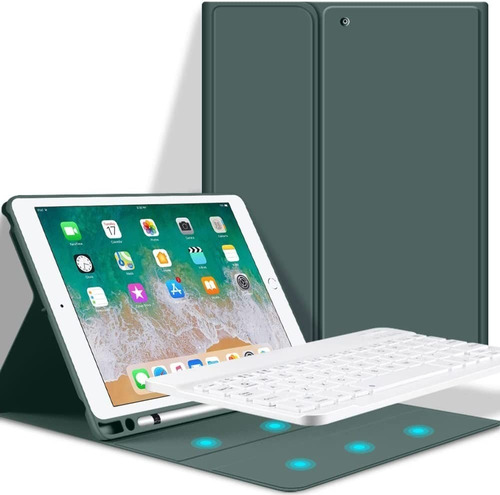Carcasa Para iPad 9.7 5/6 Gen + Teclado Y Slot Pencil