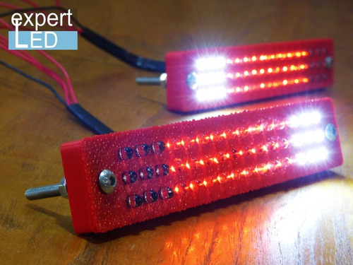 Imagen 5 de 9 de Faros Led Trailers 12v Con Luz De Retroceso Sumergibles R