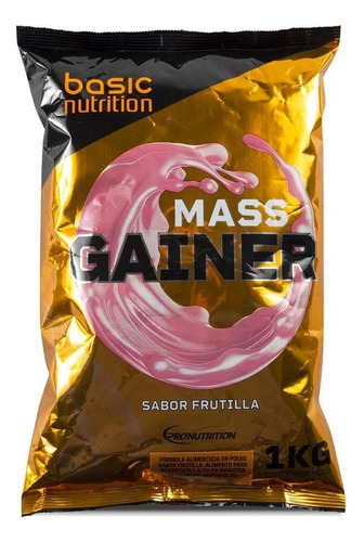 Mass Gainer Suplemento Ganador De Masa Frutilla 1kg 