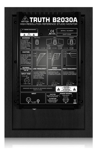 Monitor Para Estudio Activo Woofer: 6,75 , Behringer B2030a