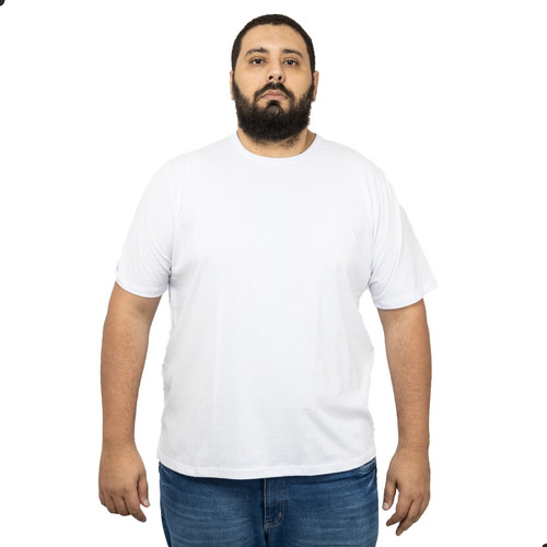 Kit 5 Camisetas Básica Masculina Plus Size Big Dry Fria Lisa