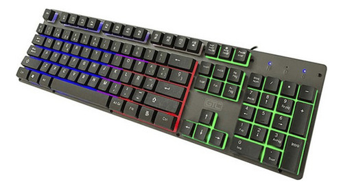 Teclado Gamer Semi-mecánico Gtc Kgg-009 Rgb Qwerty