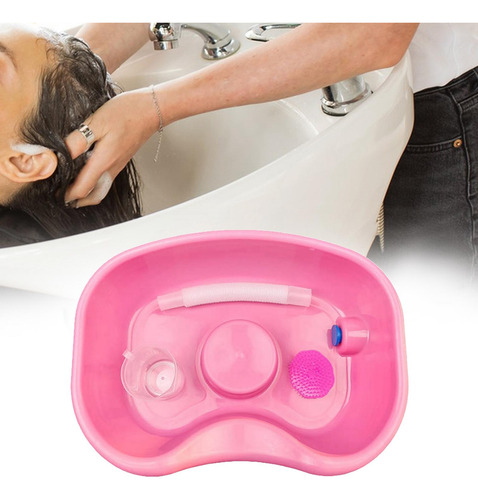 Lavabo Portátil Para Lavado De Cabello En Casa, Rosa