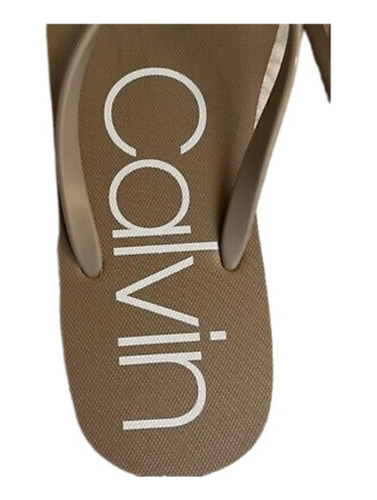 Sandalias Calvin Klein Mujer Marrón Originales Playa Piscina