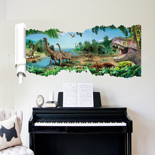 Pegatinas De Pared De Animales De Dinosaurio, Decoración Des