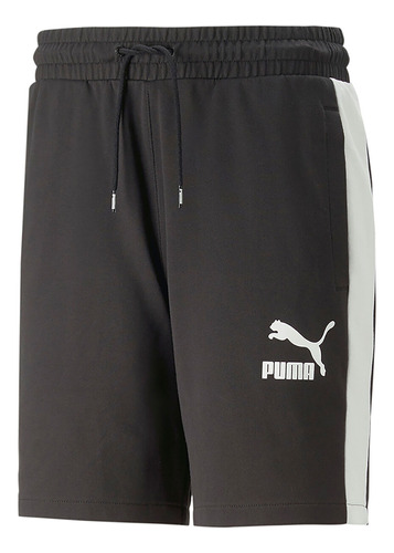 Pantaloneta Puma T7 Iconic Shorts 8   Hombre -negro