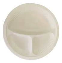 Comprar 100 Platos Ecologico 10 Pulgadas Biodegradables 