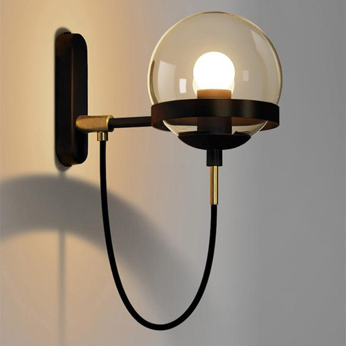 Retro Plug In Aplique De Pared Sin Bombilla Led, Accesorio