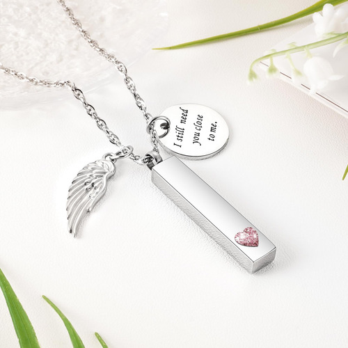 Joyería De Cremación Para Cenizas Con Colgante De Ala De Áng