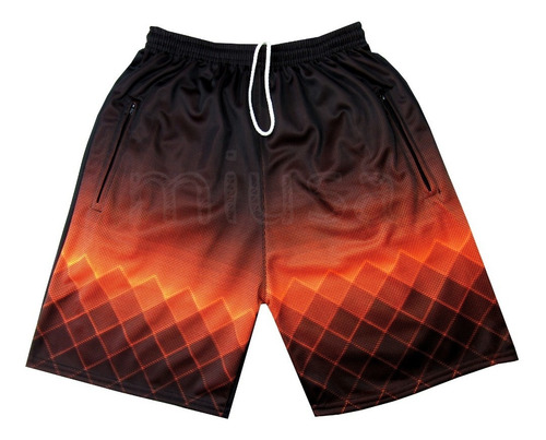 Imagem 8 de 10 de Kit 5 Bermuda Masculina Praia Zíper Fitness Academia Esporte
