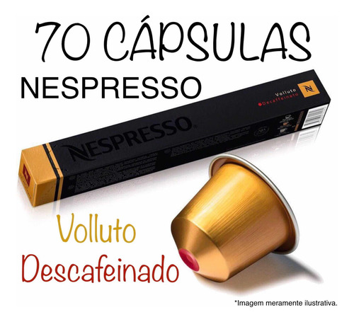 Cápsula De Café Nespresso Volluto Descafeinado - 70 Cápsulas
