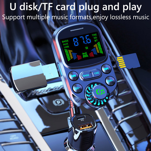 Kit Manos Libres Bluetooth, Receptor De Audio Auxiliar, Carg