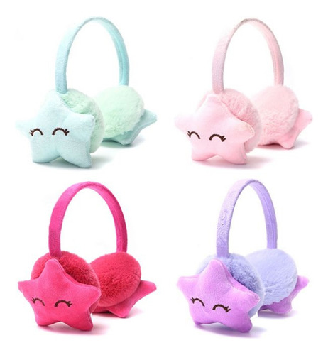 Orejeras Skora Abrigo Infantil Estrellas Think Happy 39646 Lila Estrella