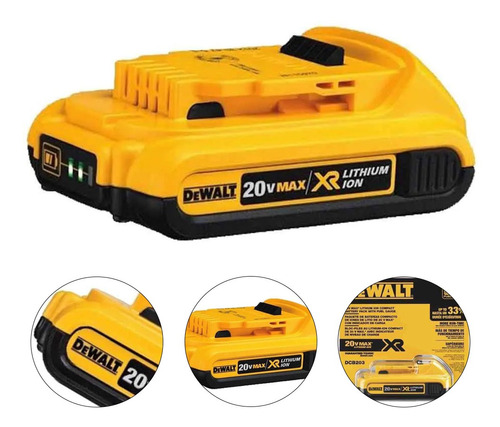 Bateria De Íons Lition 20v Max Xr 2.0ah - Dcb203-b3 Dewalt