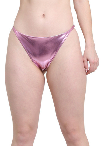 Bikini Colaless Cadera Ajustable Lila Brillante