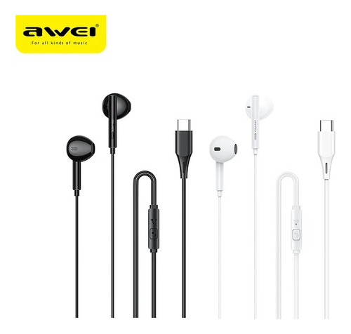 Auriculares Awei Pc-1t Alambricos (tipo C)