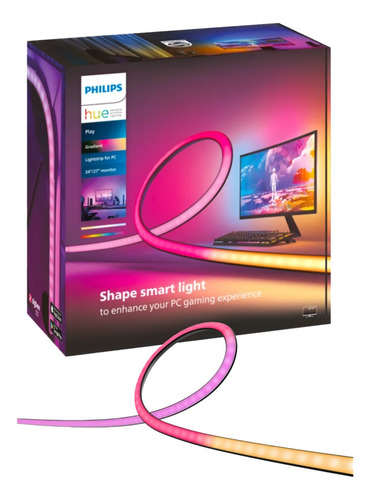  Cinta Philips Hue Play Gradient Lightstrip Para Monitor 24¨