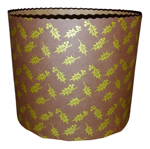 Pirotin Molde Panetón 90g Altura 5cm Base 7.5cm X 100 Und