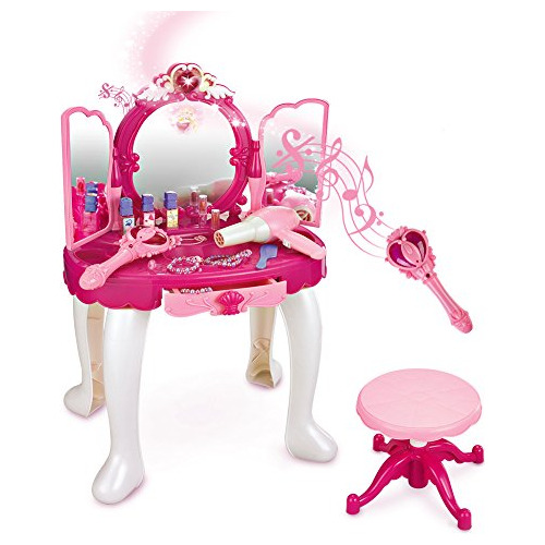 Sainsmart Jr. Pretend La Mesa De Tocador Princess Girls Con 